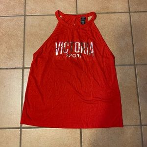 Brand new cherry red workout top